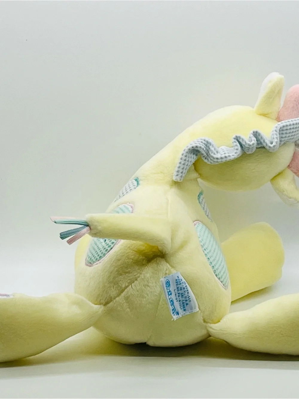 Eden Yellow Giraffe Musical Crib Toy Floppy Plush Lovey 8” Newborn Baby Nursery